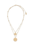 Ralph Lauren layered gold-tone necklace with crest and logo pendant (British brand)