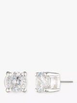 John Lewis Ralph Lauren Simple Cubic Zirconia Stud Earrings, Silver, 5mm- Buy online at McGrocer