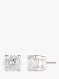 Lauren Ralph Lauren simple cubic zirconia stud earrings silver 5mm (British brand)