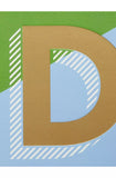 John Lewis A5 Colour Block Initial Notebook - D