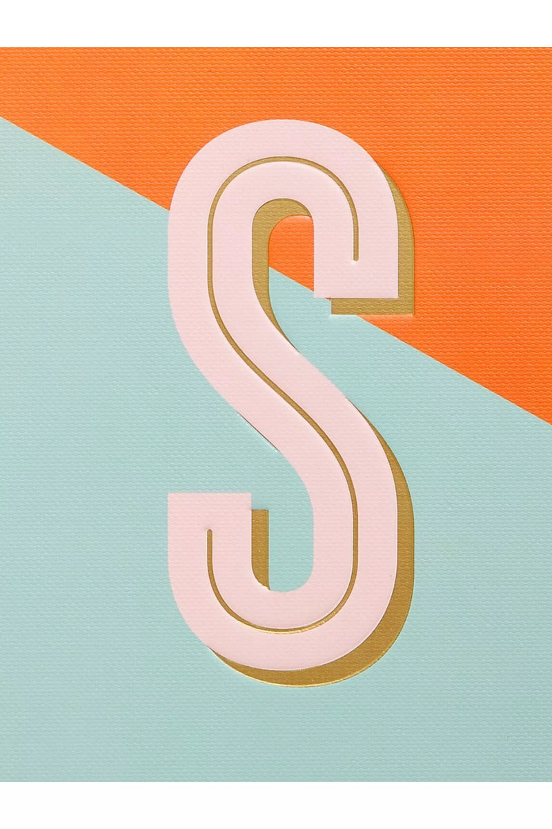 John Lewis A5 Colour Block Initial Notebook - S