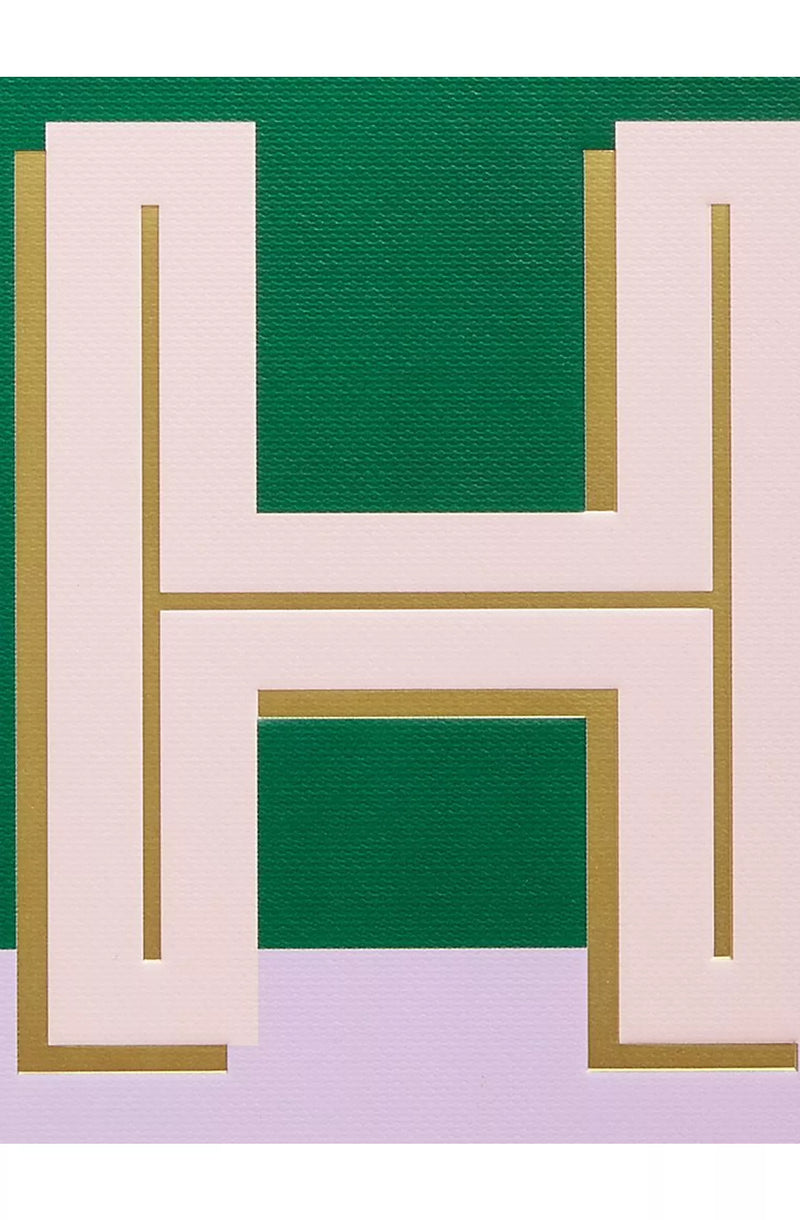 John Lewis A5 Colour Block Initial Notebook - H