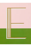 John Lewis A5 Colour Block Initial Notebook - E