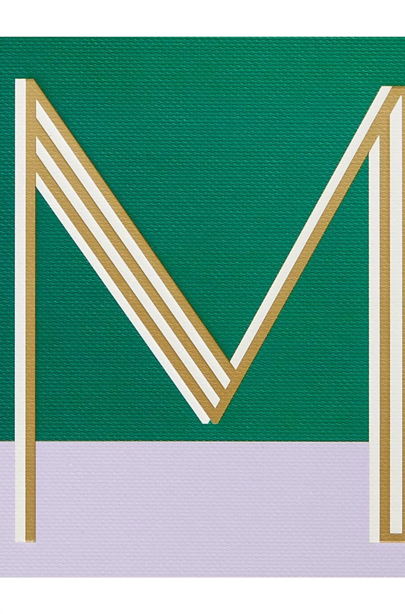 John Lewis A5 Colour Block Initial Notebook - M