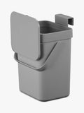 EKO grey food waste caddy 5 litre kitchen bin - British product