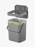 EKO grey food waste caddy 5 litre kitchen bin - British product