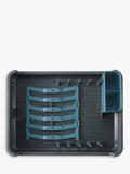 EKO Regal dish drainer with collapsible holders and removable cutlery tray - British product