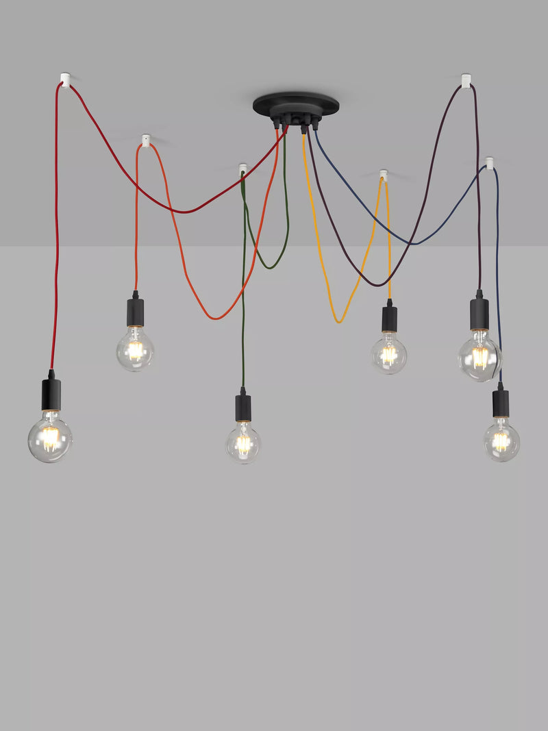 John Lewis 6 pendant swag ceiling light, imported from the UK