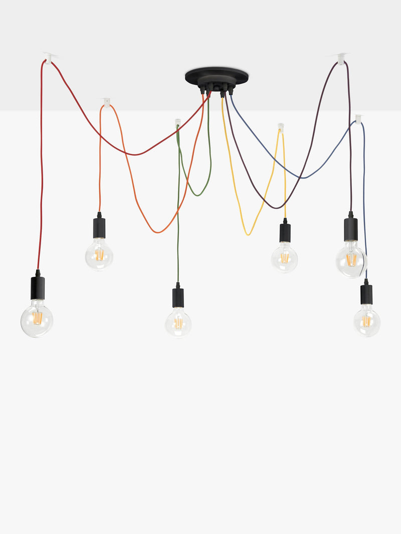 John Lewis 6 pendant swag ceiling light, imported from the UK