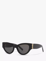 John Lewis Yves Saint Laurent SL M94 Women's Cat's Eye Sunglasses Black/Grey- Buy online at McGrocer