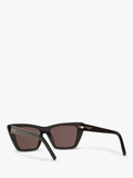 Yves Saint Laurent SL 276 black cat's eye sunglasses, imported from the UK