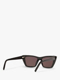 Yves Saint Laurent SL 276 black cat's eye sunglasses, imported from the UK