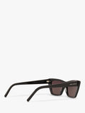 Yves Saint Laurent SL 276 black cat's eye sunglasses, imported from the UK