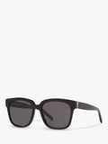 Yves Saint Laurent square sunglasses black frame grey lenses, imported from the UK