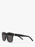 Yves Saint Laurent square sunglasses black frame grey lenses, imported from the UK