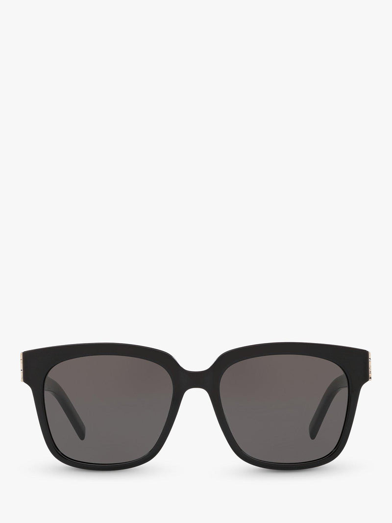 Yves Saint Laurent square sunglasses black frame grey lenses, imported from the UK