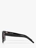 Yves Saint Laurent square sunglasses black frame grey lenses, imported from the UK