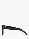 Yves Saint Laurent square sunglasses black frame grey lenses, imported from the UK