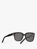 Yves Saint Laurent square sunglasses black frame grey lenses, imported from the UK