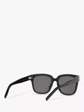 Yves Saint Laurent square sunglasses black frame grey lenses, imported from the UK