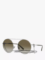 John Lewis Giorgio Armani AR6135 Women's Round Sunglasses- Buy online at McGrocer