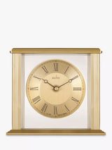 John Lewis Acctim Gayhurst Roman Numeral Quartz Analogue Mantel Clock, 14cm, Gold- Buy online at McGrocer