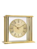 Acctim Gayhurst Roman numeral mantel clock gold, imported from the UK