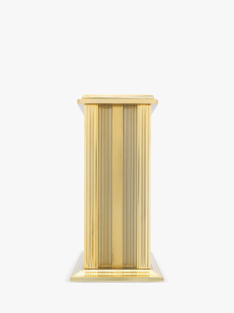 Acctim Gayhurst Roman numeral mantel clock gold, imported from the UK