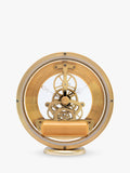 Acctim skeleton mantel carriage clock in gold, 13cm - British product