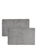 Mighty Mats Washable Door Mats, Pack of 2, Grey