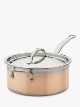 John Lewis Hestan CopperBond Stainless Steel Saucepan & Lid, 22cm- Buy online at McGrocer