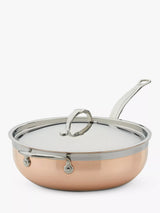 John Lewis Hestan CopperBond Stainless Steel Essential Chef's Pan & Lid 28cm- Buy online at McGrocer
