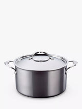 John Lewis Hestan NanoBond Stainless Steel Stockpot & Lid, 26cm- Buy online at McGrocer