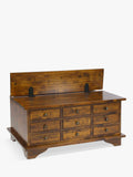 Laura Ashley 9 drawer coffee table dark brown, UK version