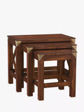 Laura Ashley nest of side tables dark chestnut (British brand)