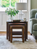Laura Ashley nest of side tables dark chestnut (British brand)