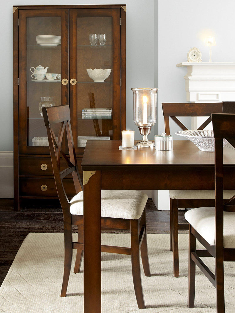Laura Ashley Balmoral dark chestnut dining chairs set of 2, imported from the UK