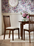 Laura Ashley Garrat dining chairs dark brown set of two, UK version