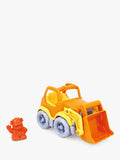 Green Toys scooper truck with bulldog figure, UK version