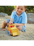 Green Toys scooper truck with bulldog figure, UK version