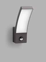 John Lewis Philips Splay LED PIR Motion Sensor Outdoor Wall Light, Anthracite- Buy online at McGrocer
