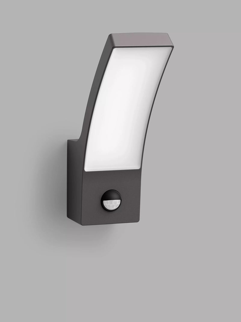 Philips Splay LED motion sensor outdoor wall light anthracite, imported from the UK