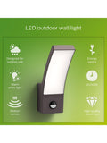 Philips Splay LED motion sensor outdoor wall light anthracite, imported from the UK