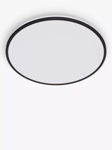 John Lewis Philips Ozziet Flush Ceiling Light, Black- Buy online at McGrocer