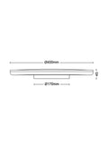 Philips flush ceiling light black 40cm (British brand)