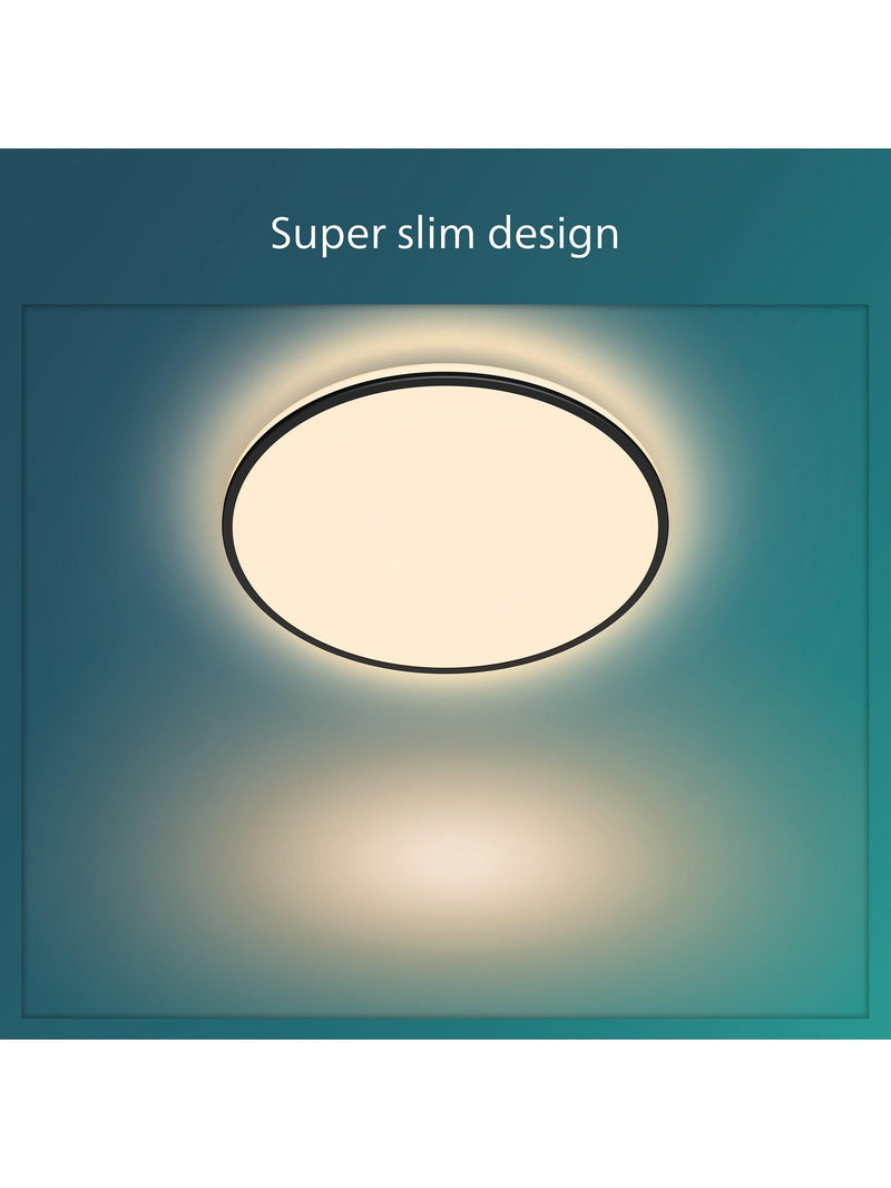 Philips flush ceiling light black 40cm (British brand)