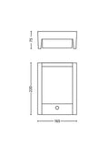 Philips Arbour outdoor LED wall light anthracite - British product