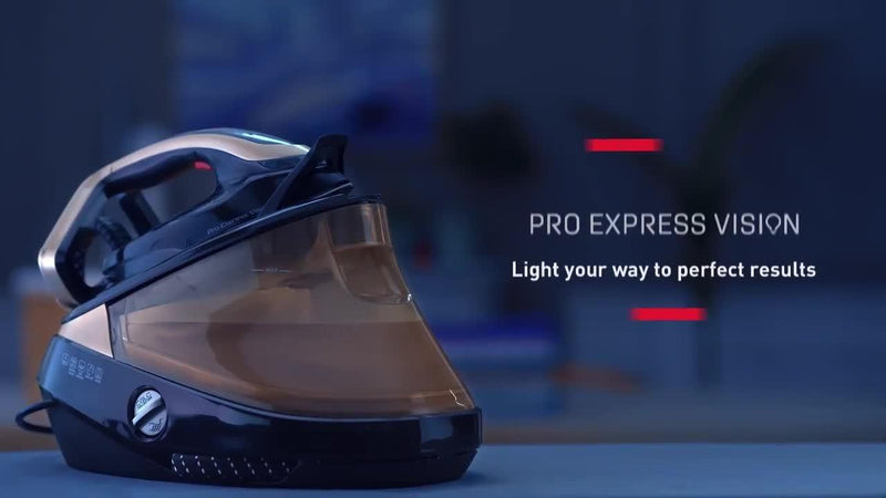 Tefal Pro Express Vision steam iron black/gold (British brand)