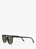 Ray-Ban Elliot round sunglasses black frame green glass lenses (British brand)