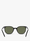 Ray-Ban Elliot round sunglasses black frame green glass lenses (British brand)